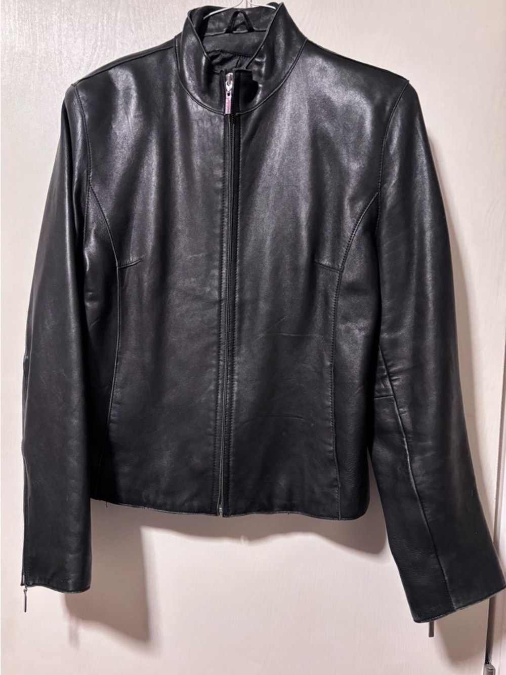 Wilsons Leather Black Women's Lambskin Leather Jacket